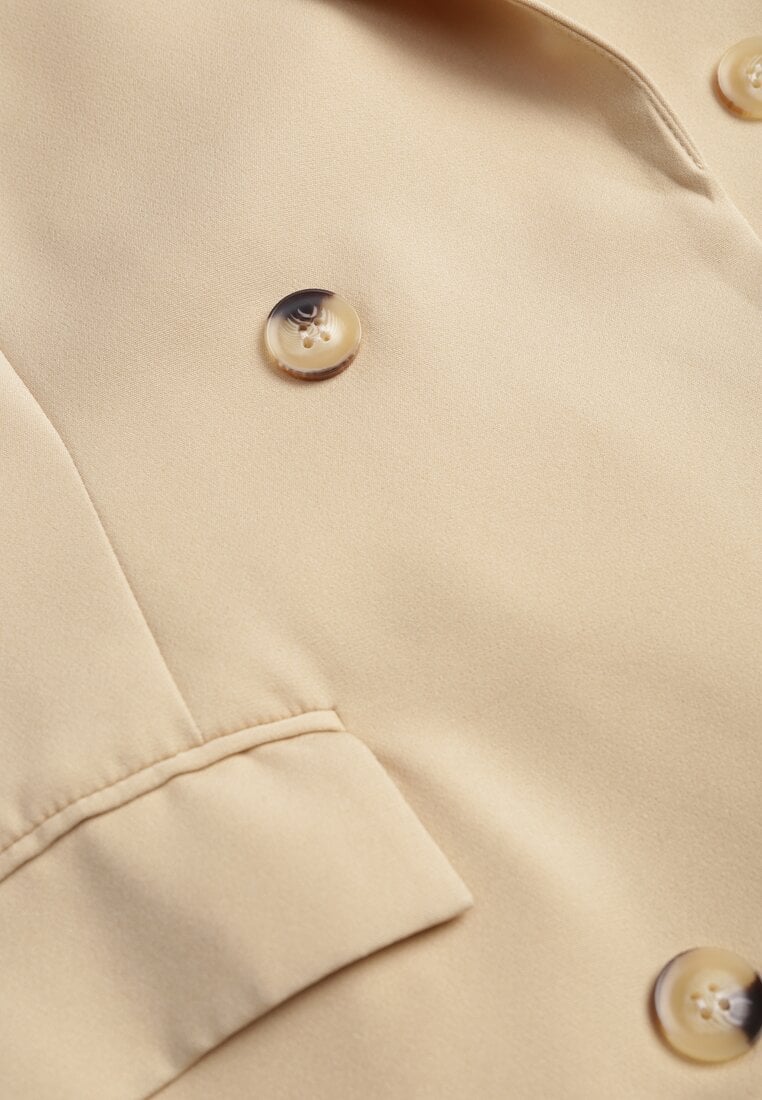 Jachetă bej cu revere Ruqae