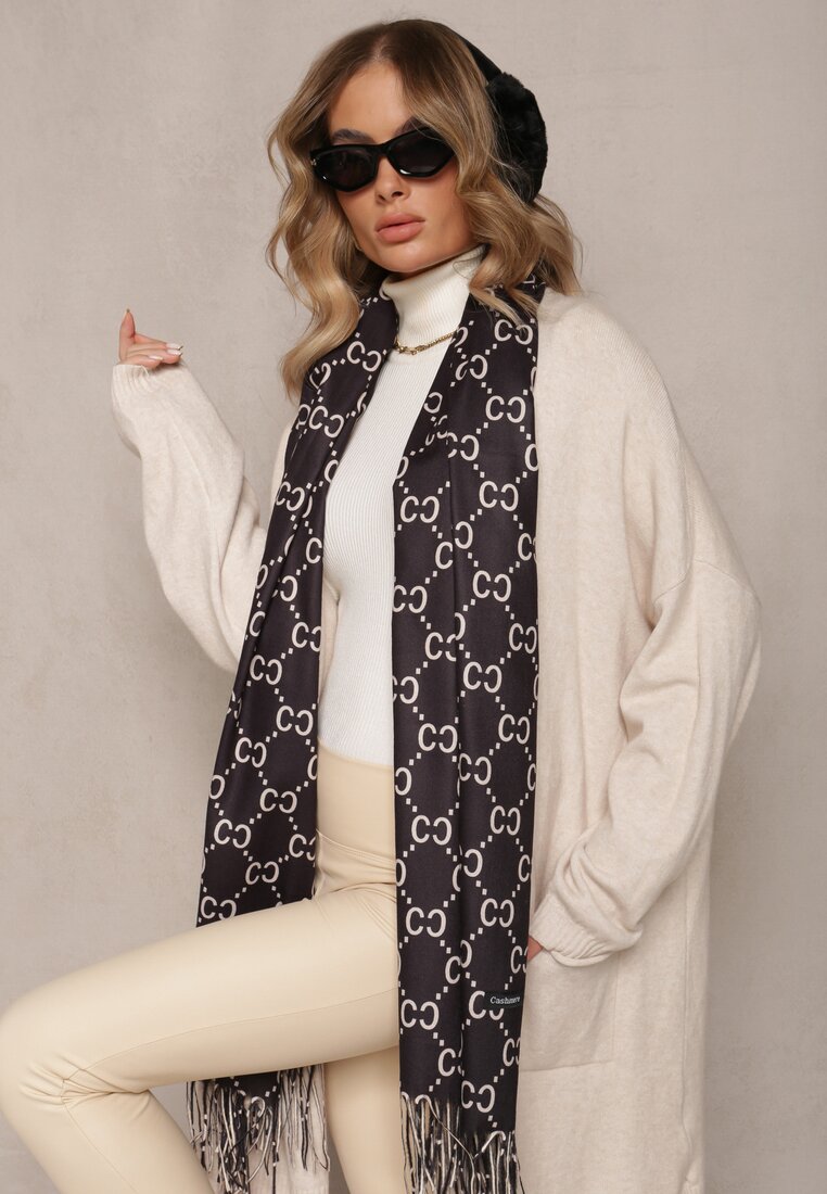 Bej deschis Cardigan fără închidere cu mânecă lungă și buzunare Legatto