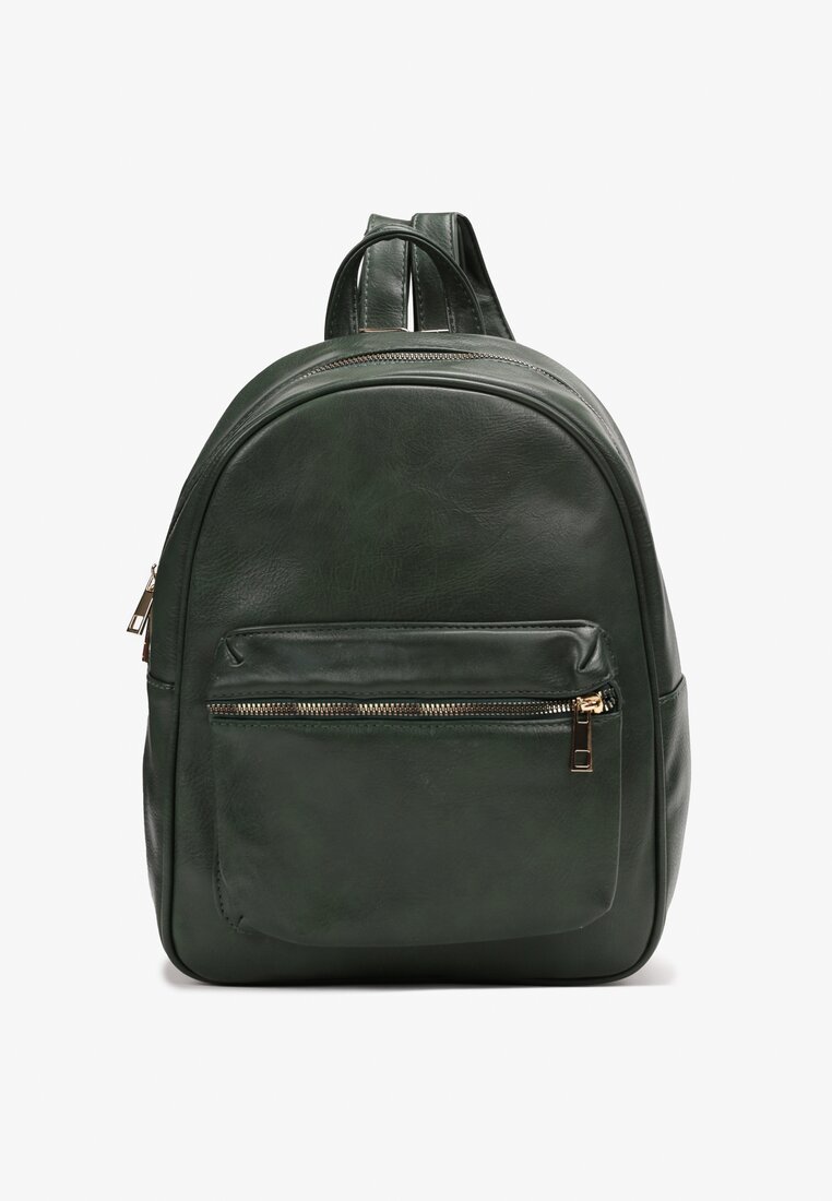 Rucsac Verde Închis Stil Urban Imitație Piele Ohelia