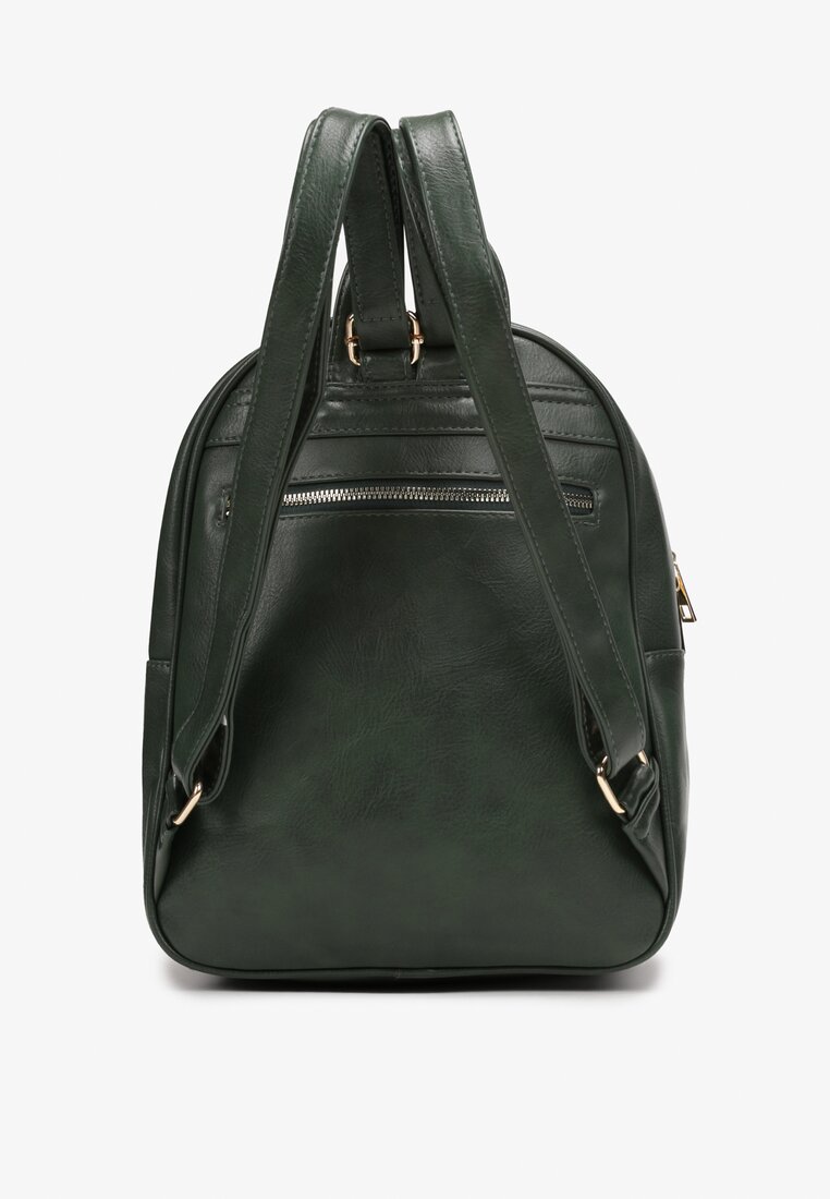 Rucsac Verde Închis Stil Urban Imitație Piele Ohelia