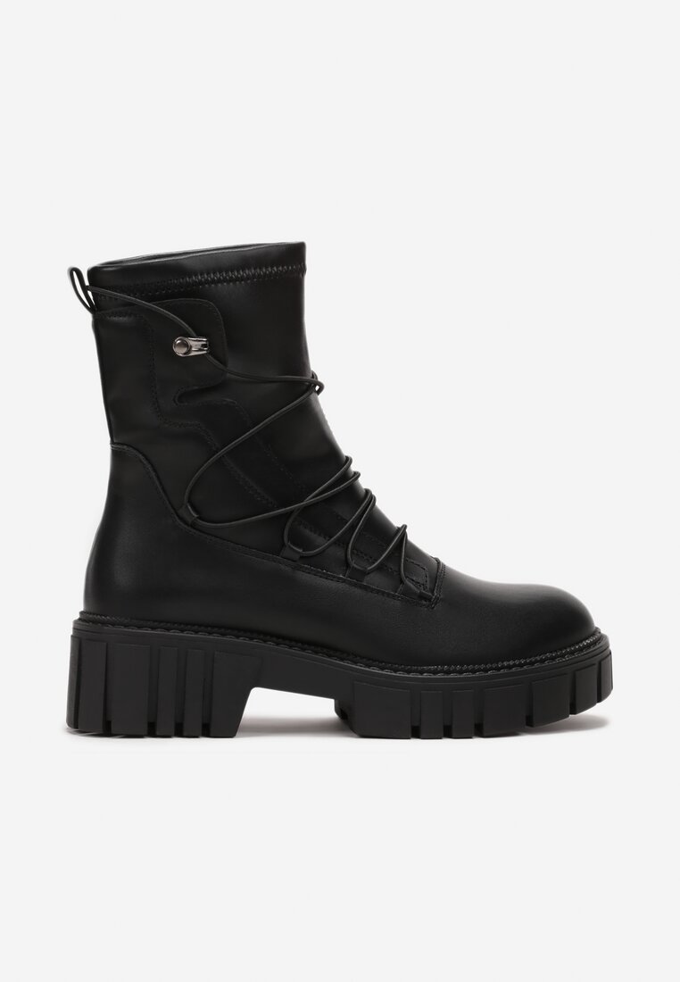 Botine Negre Workery Talpă Groasă Zelara