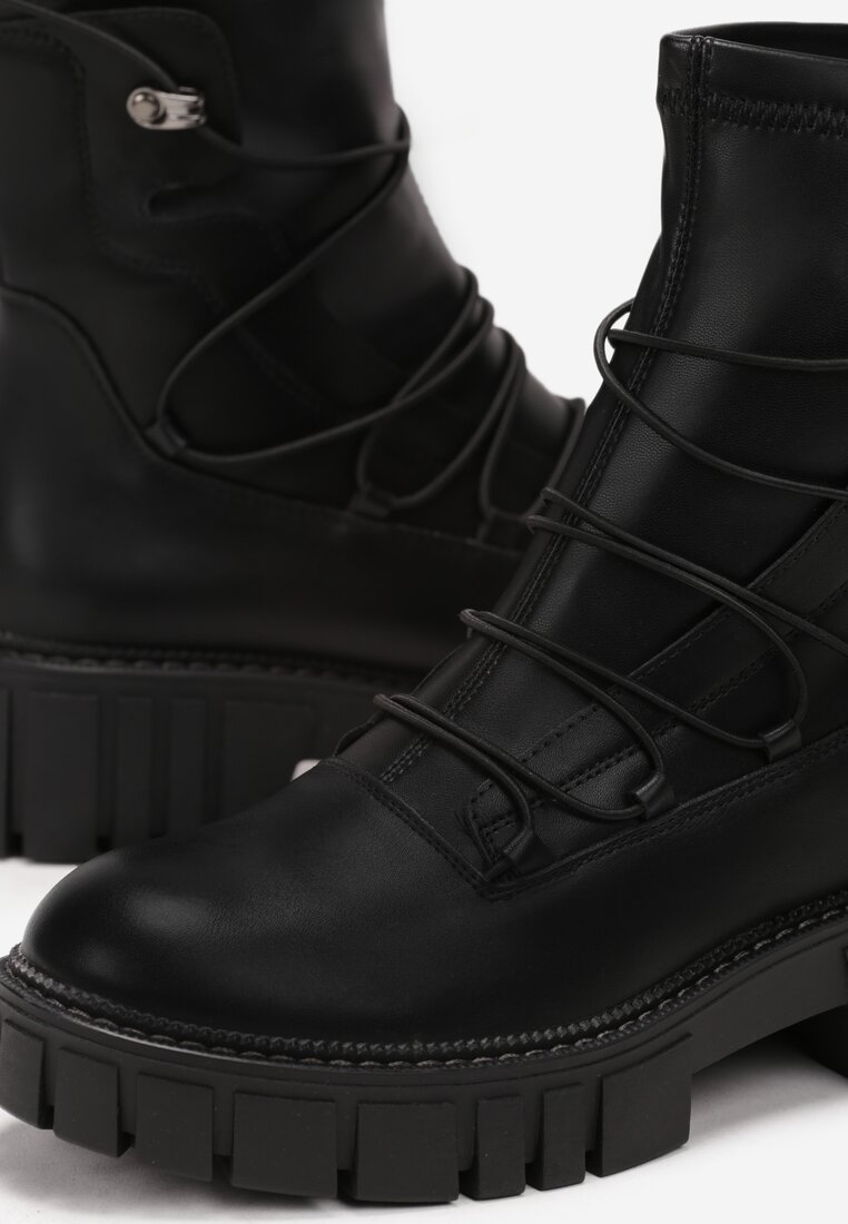 Botine Negre Workery Talpă Groasă Zelara