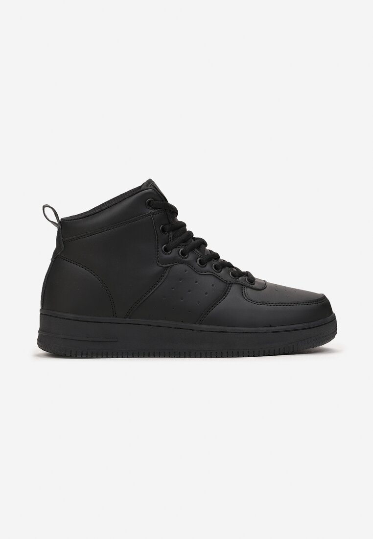 Sneakers Negri cu șireturi până la gleznă Lincea