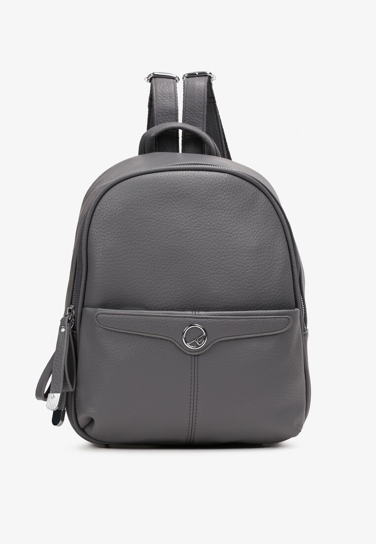 Szary Plecak w Miejskim Stylu Jednokomorowy Jiowana