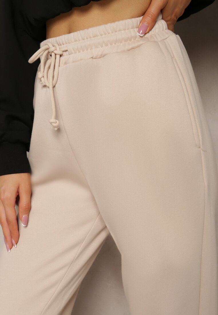 Pantaloni sport bej cu căptușeală călduroasă Trisseme