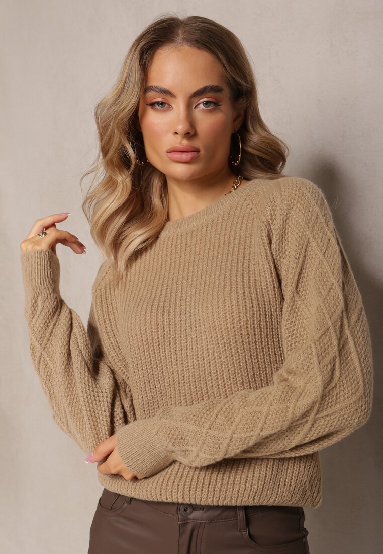 Pulover bej deschis Tertille