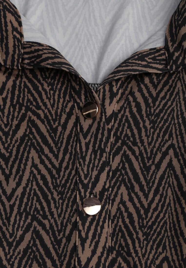 Rochie Cămașă Midi Maro cu Curea Xudilla