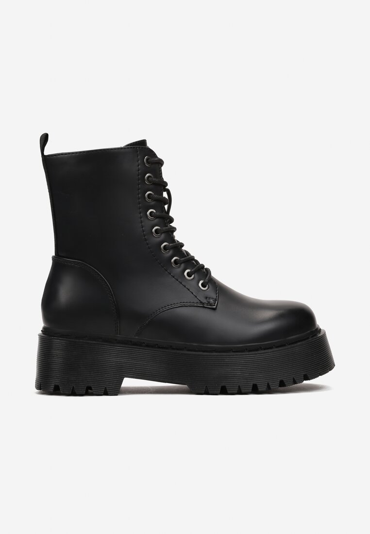 Ghete negre stil worker pe platformă Maialen