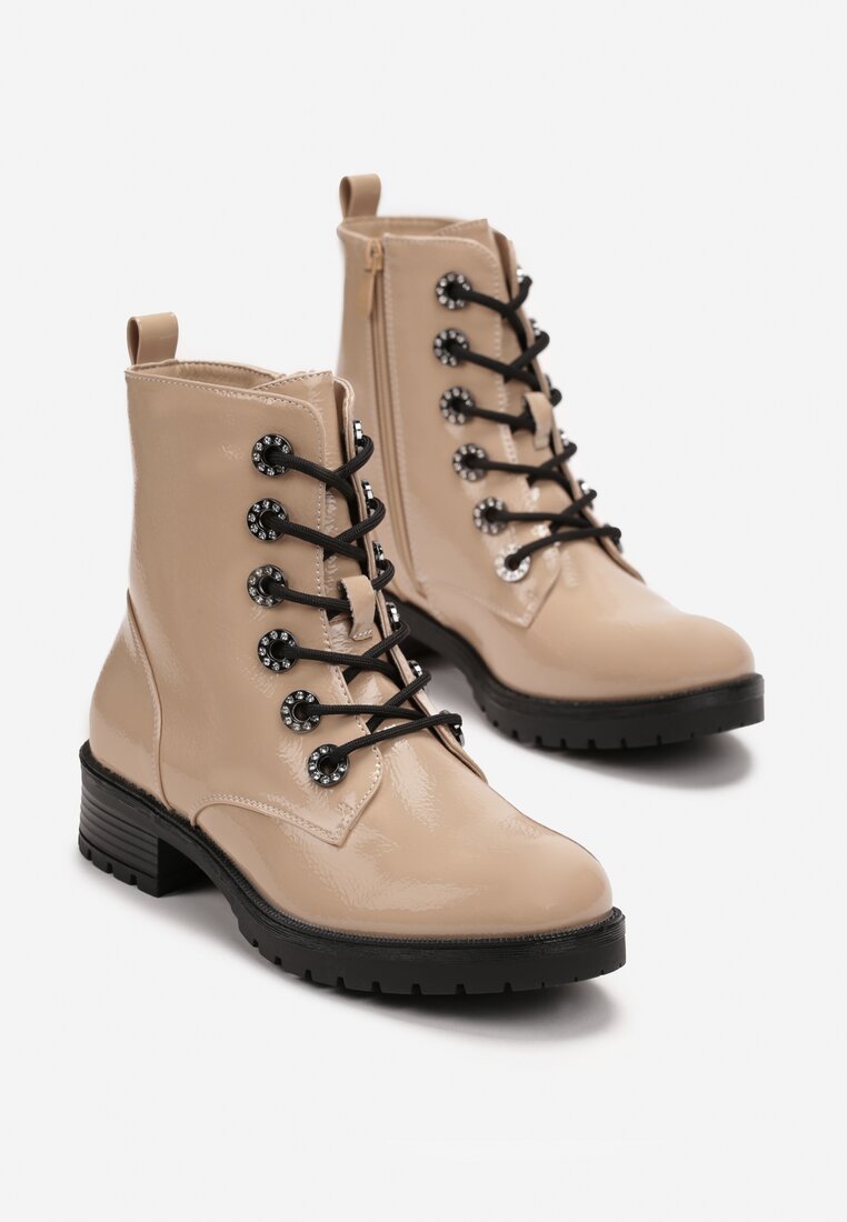 Botine Ghesha cu Toc Gros