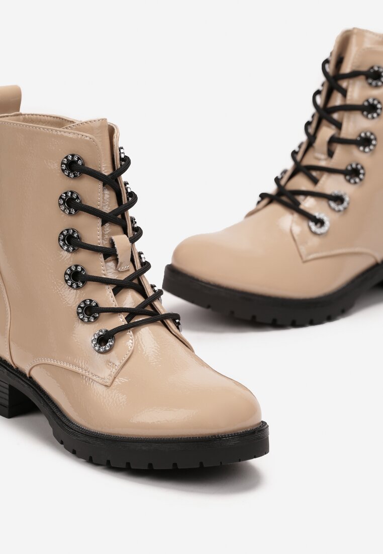 Botine Ghesha cu Toc Gros