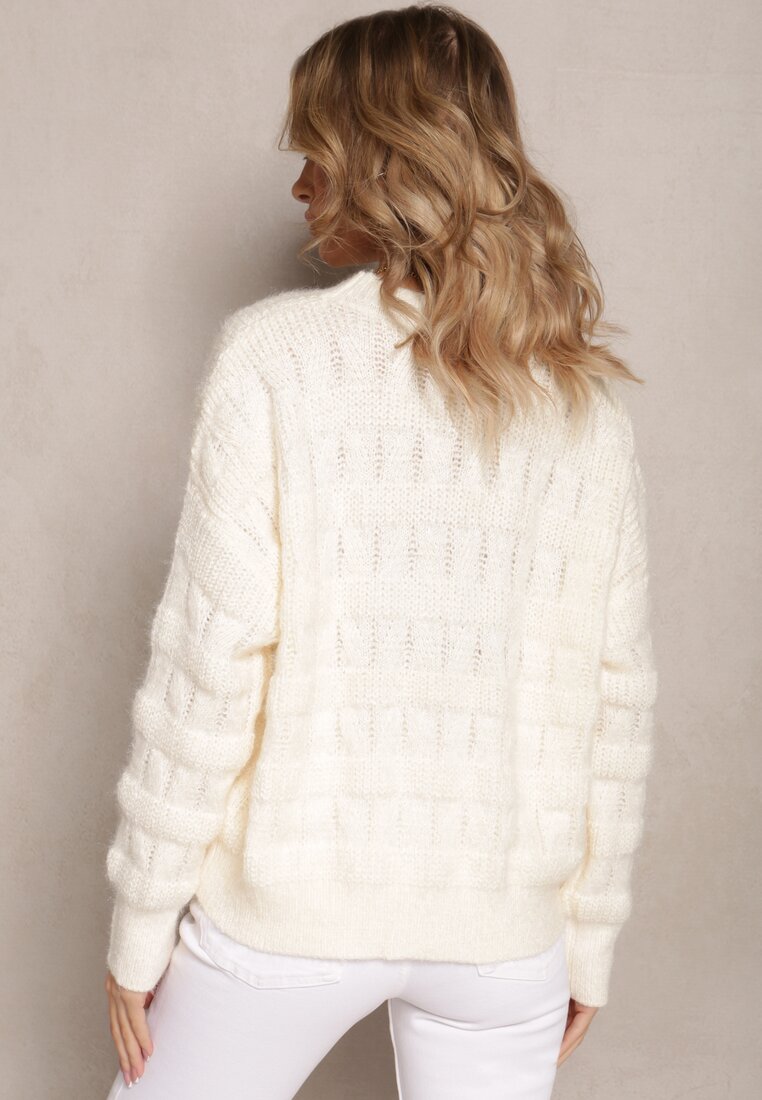 Bej lejer pulover tricot moale Misgannis