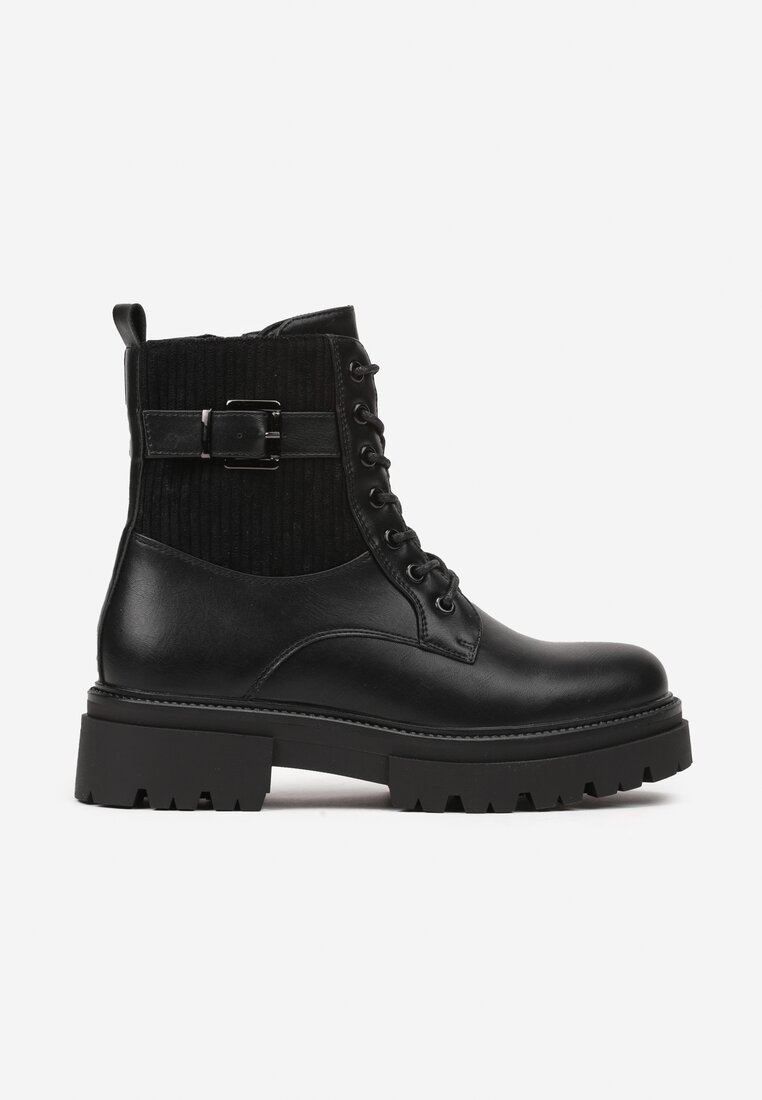 Botine Negre în Stilul Lucrătorilor Grunge Eiase