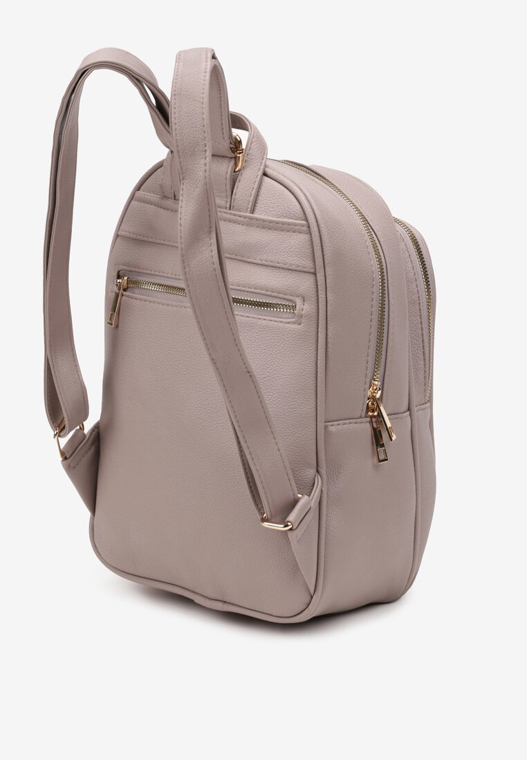 Rucsac Gri în Stil Urban cu Barete Reglabile Armanette