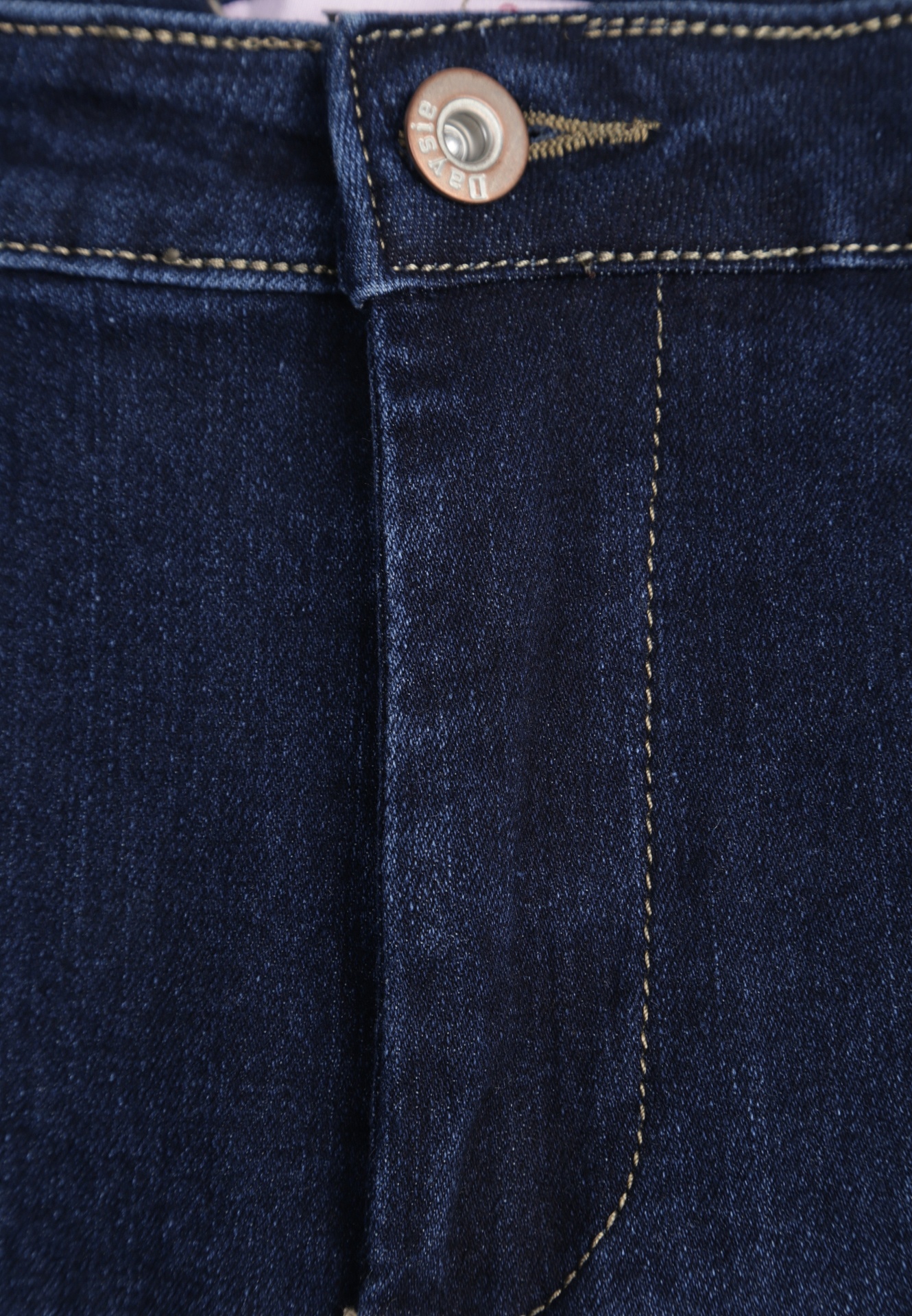 Jeans Skinny Albastri cu Margini Rafiate Janitha