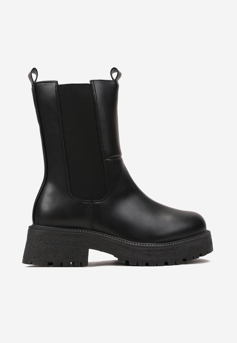 Botine Chelsea Negre cu Inserție Elastică Anedda