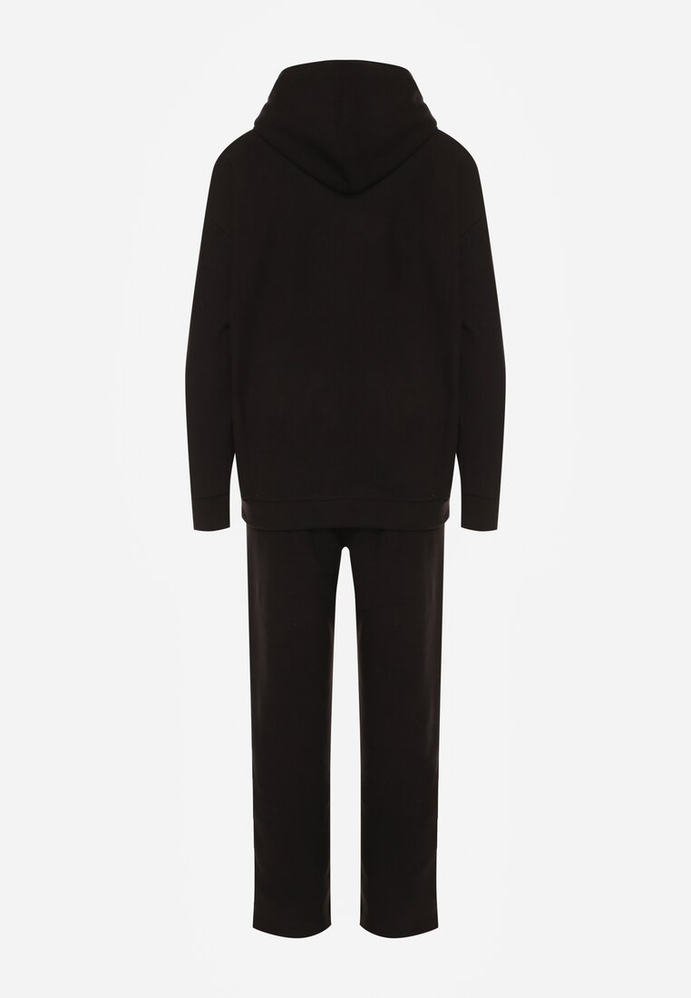 Set trening negru cu 2 piese, bluză și pantaloni Orifira