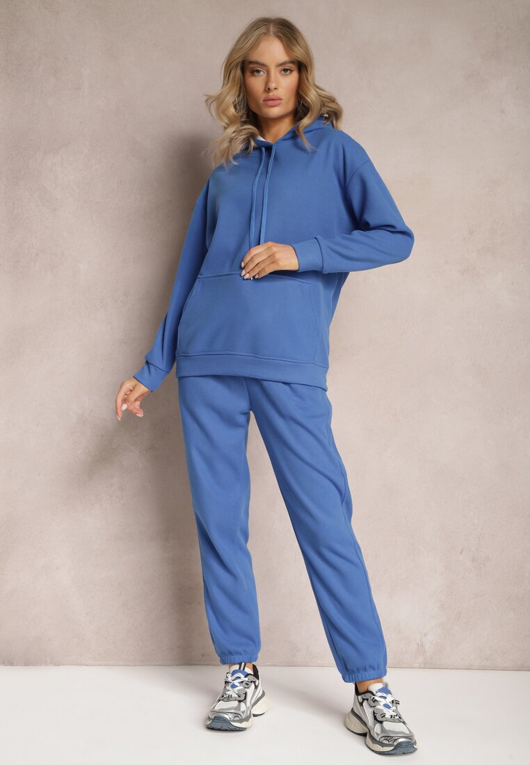 Compleu Albastru din 2 Piese cu Bluză și Pantaloni Orifira