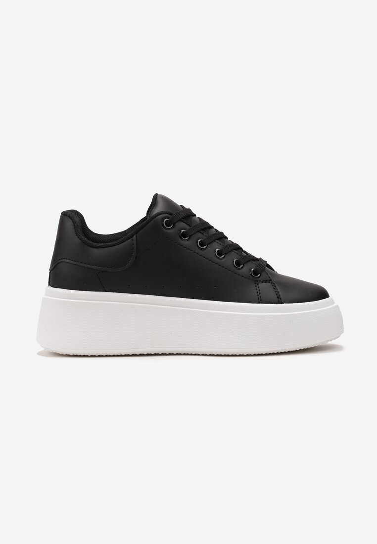 Sneakerși negri cu talpă groasă Yarna