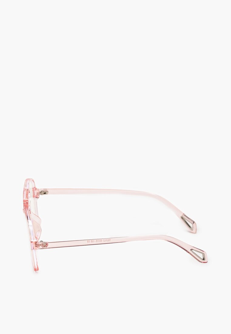 Różowe Okulary Zerówki z Półprzeźroczystego Tworzywa Mingera