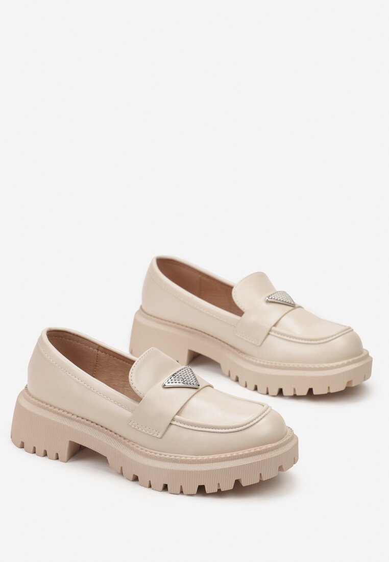 Mocasini bej Nisariel