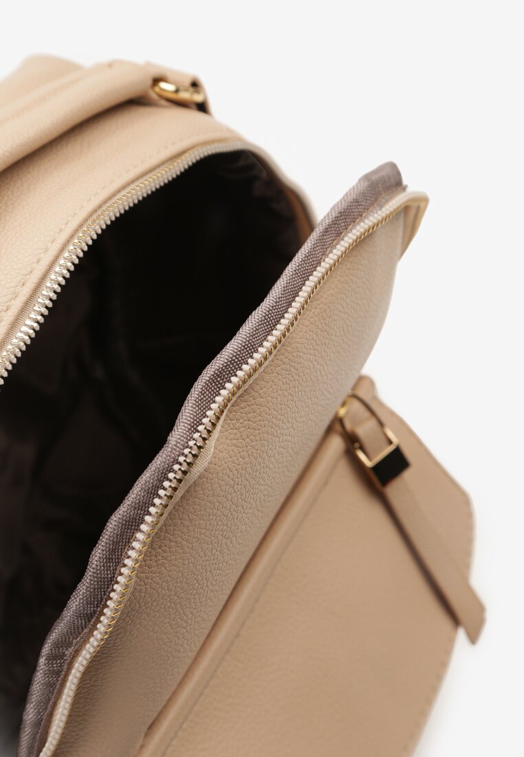 Bej Mic Rucsac Urban Stil Casual Pressta