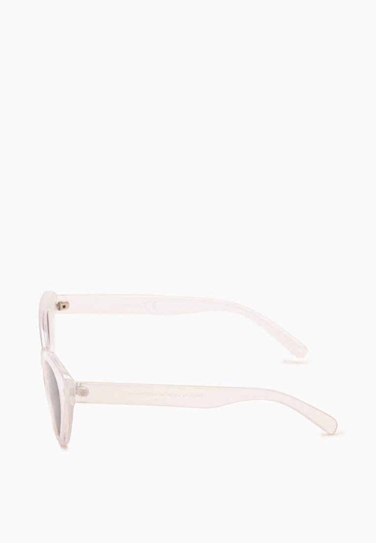 Jasnoróżowe Przeciwsłoneczne Okulary z Oprawkami Kocie Oczy Aclitssa