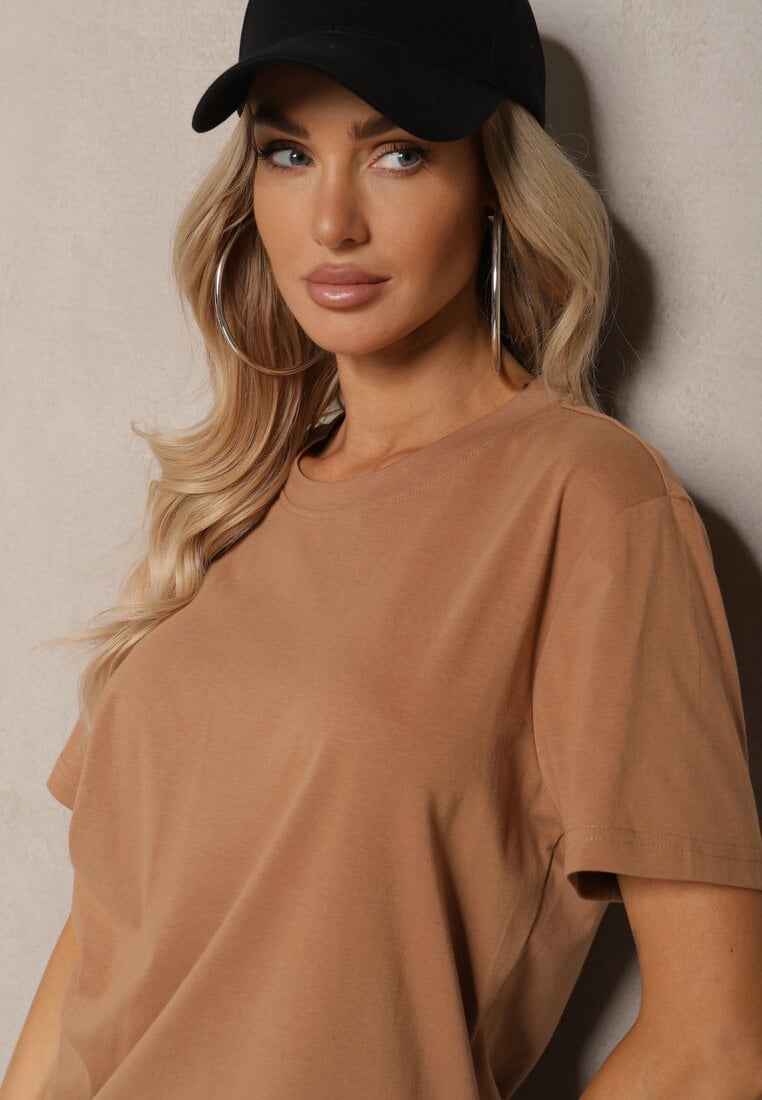 Tricou maro din bumbac cu croială lejeră Lormarka