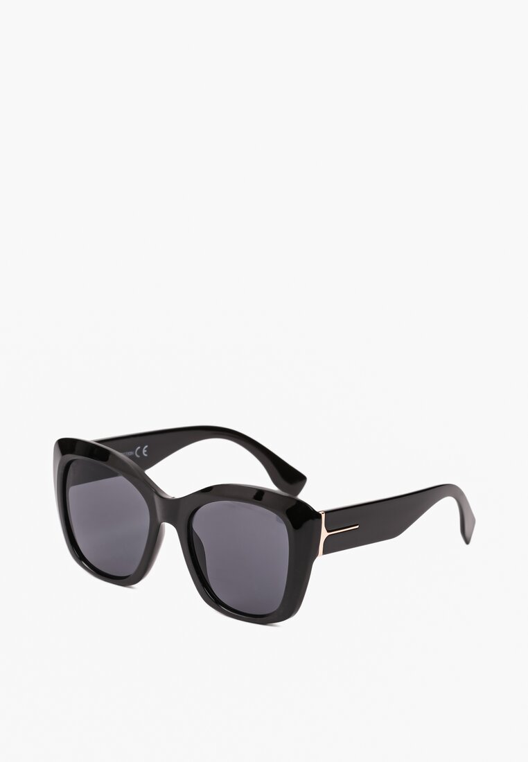 Czarne Okulary Przeciwsłoneczne w Typie Cat Eye Fetella