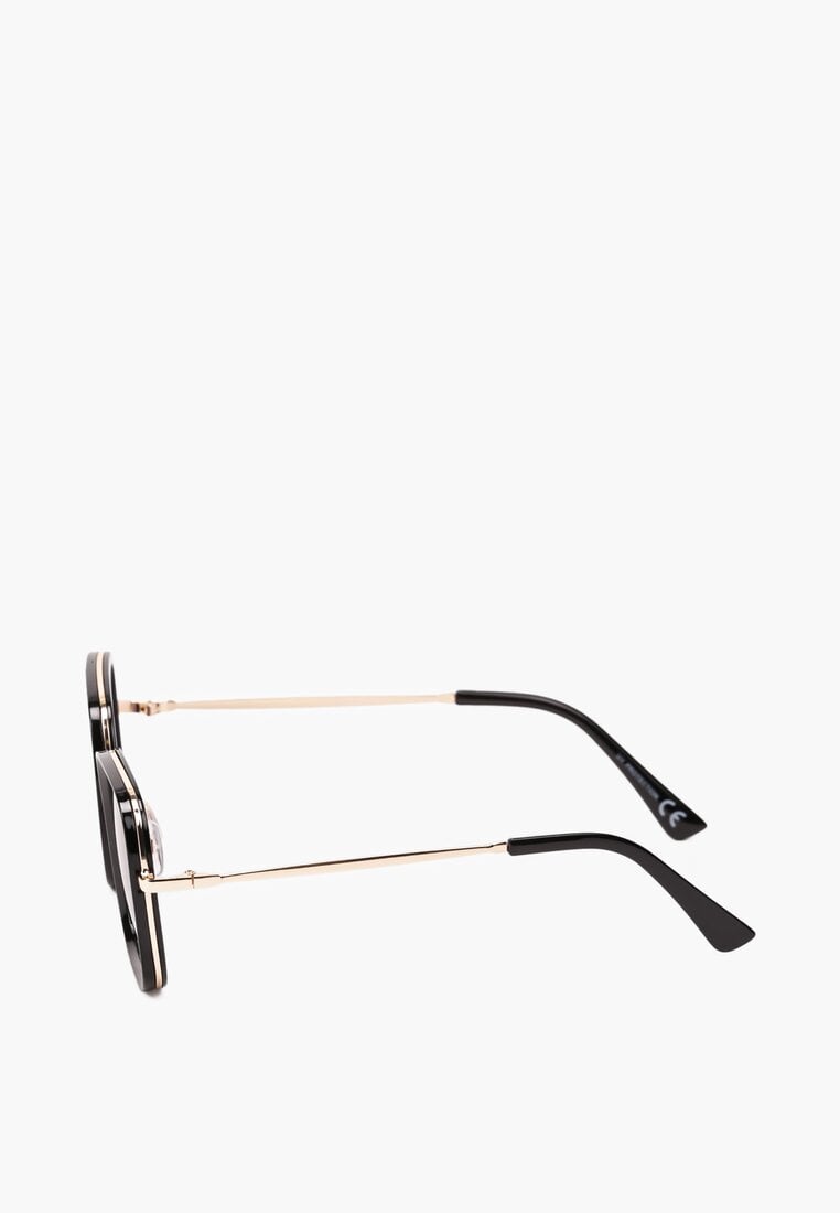 Czarne Okulary Przeciwsłoneczne o Kwadratowym Fasonie Clarilia