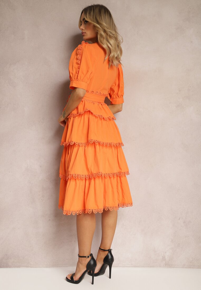 Pomarańczowa Sukienka Klymime