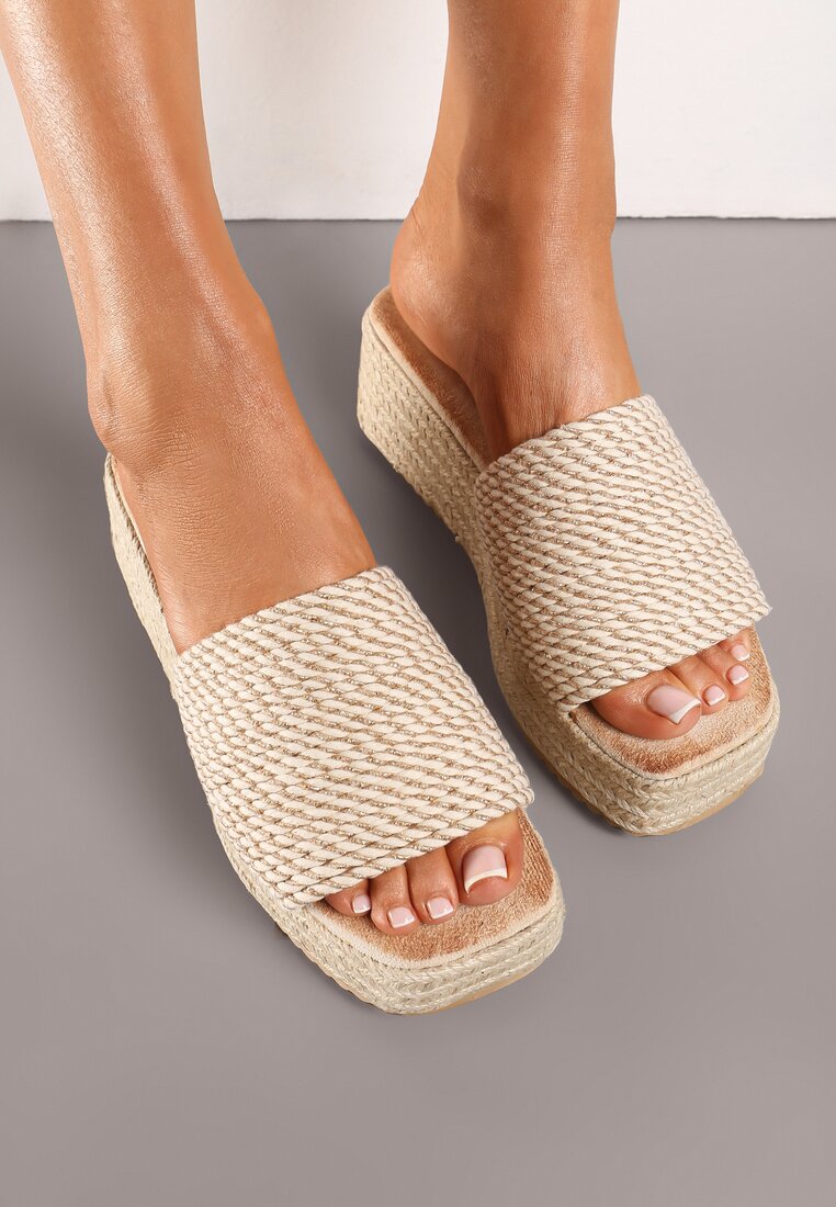 Şlapi Casual de Vară cu Platformă şi Toc Înalt în Stil Boho Moonula