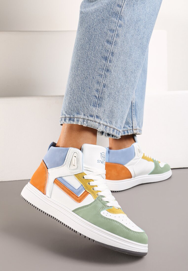 Sneakerși Alb-Verzi Maeramia