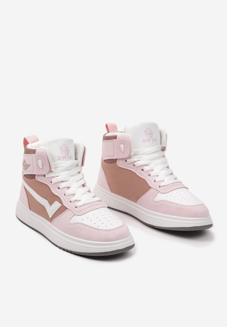 Różowo-Białe Sneakersy Esspina