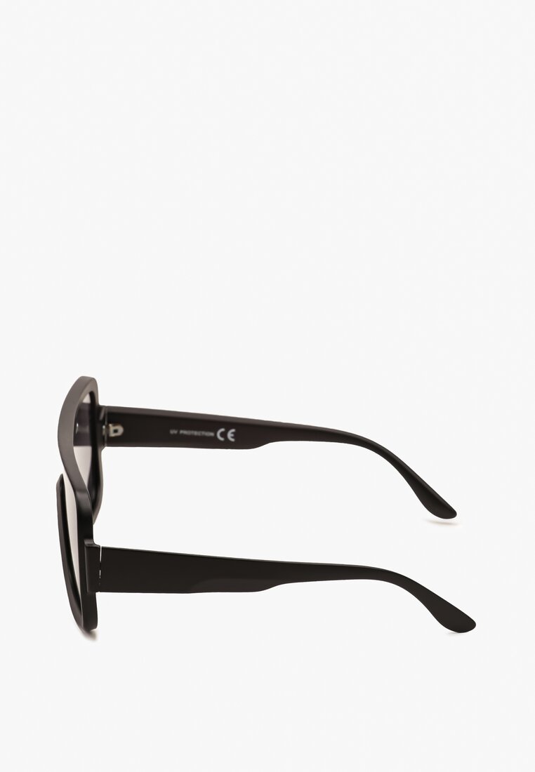 Czarne Okulary Przeciwsłoneczne Duże w Streetwearowym Stylu Moalixia