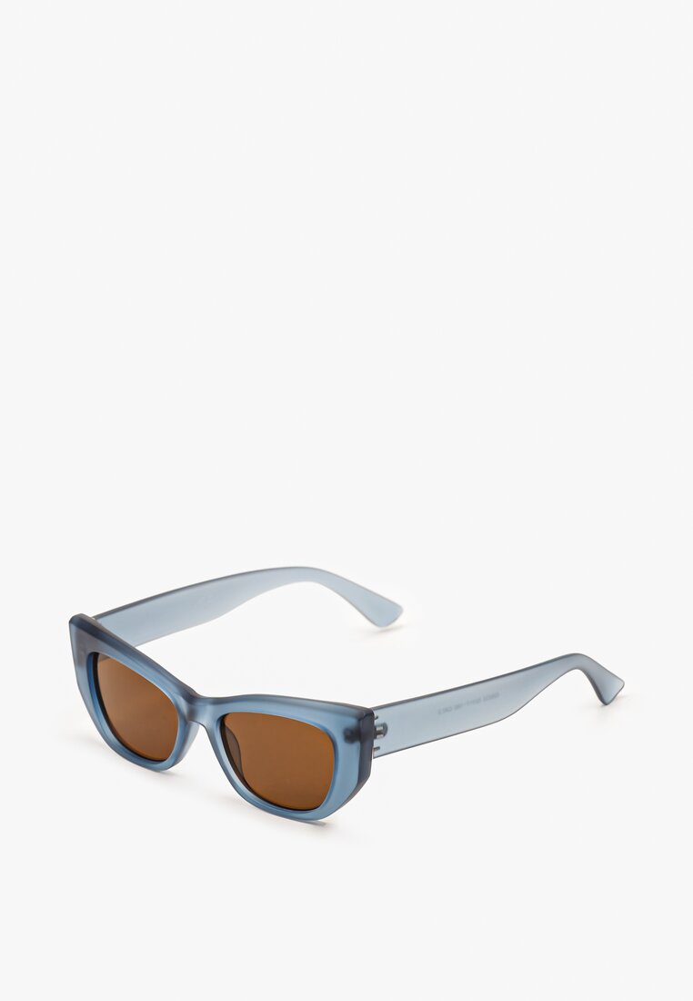 Niebieskie Designerskie Okulary Przeciwsłoneczne z Filtrem UV z Lekkiego Tworzywa Quesdia