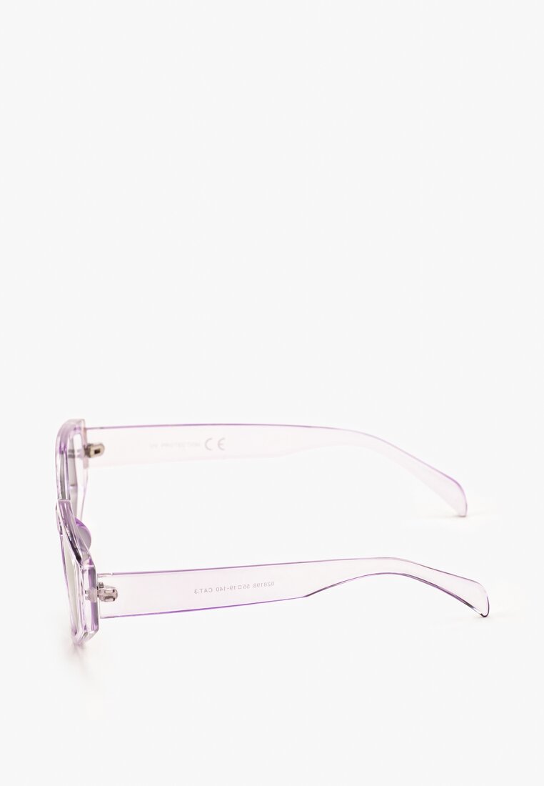 Fioletowe Nowoczesne Okulary Przeciwsłoneczne Givilia