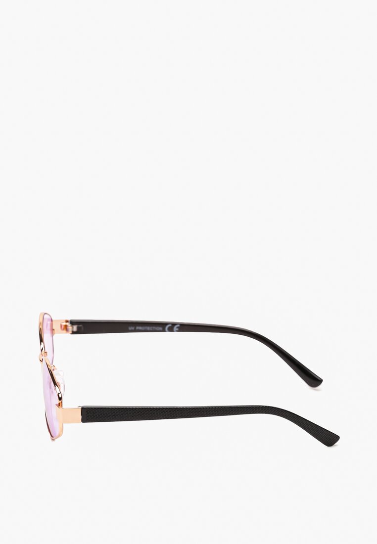 Fioletowe Okulary Przeciwsłoneczne Podłużne Lenonki Mirida
