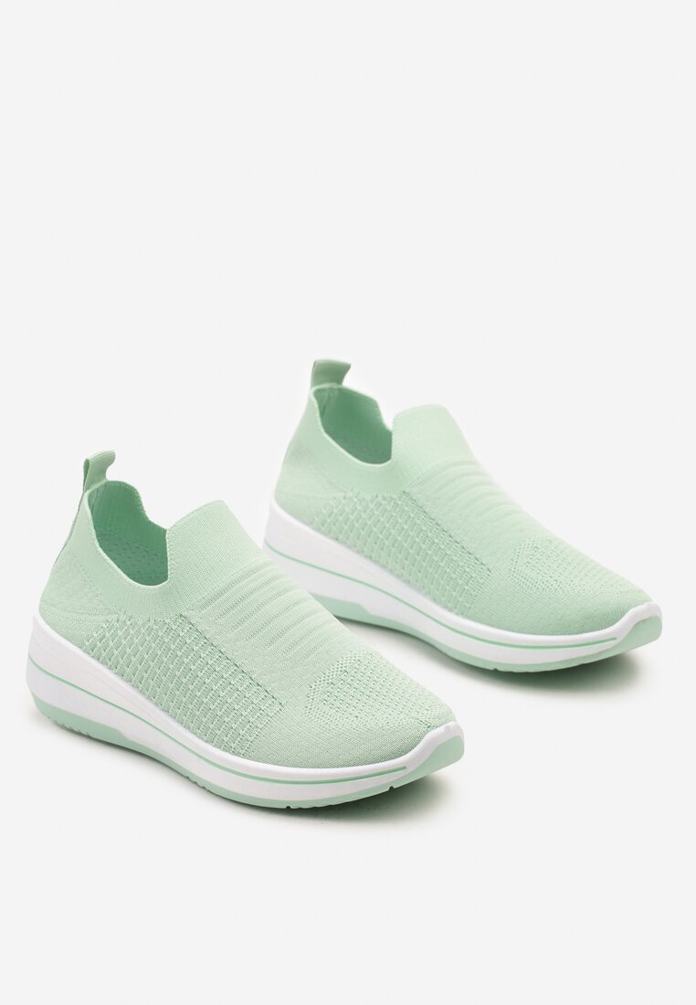 Verde Casual Pantofi Sportivi Talpă Plată fără Închidere Adalora