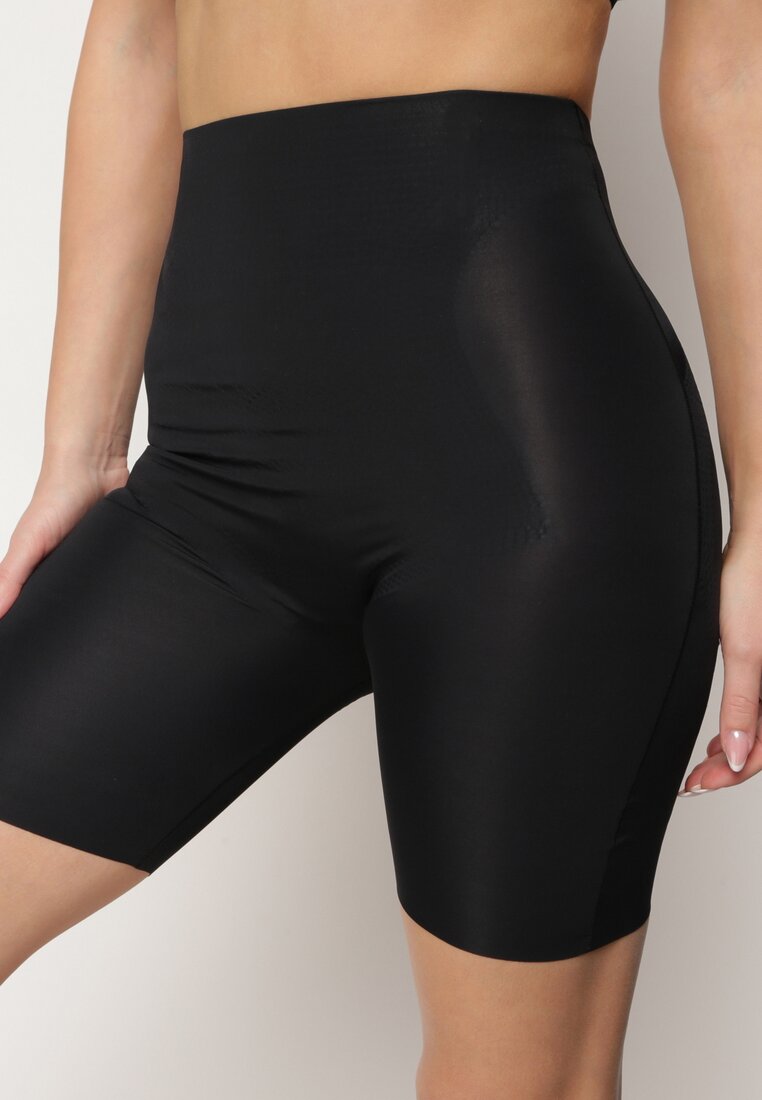 Chiloți modelatori negri High Waist cu Push-Up Furbia