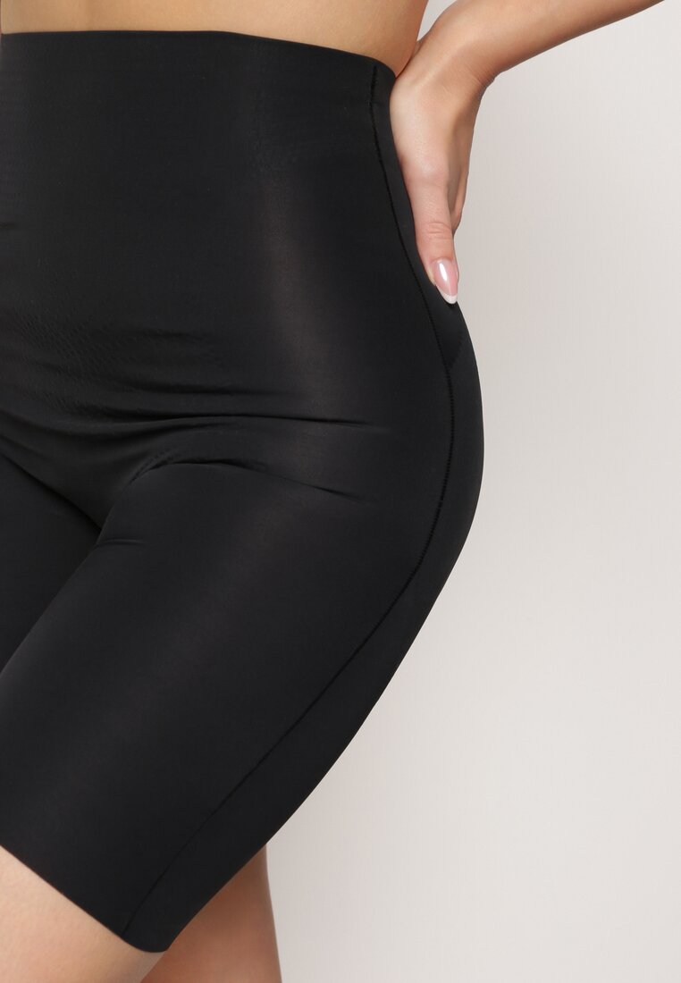 Chiloți modelatori negri High Waist cu Push-Up Furbia