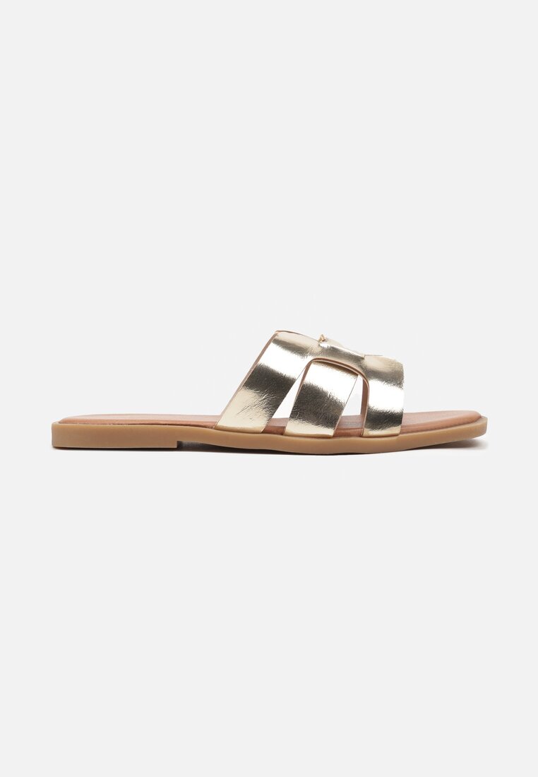 Aurii Casual Papuci Talpă Joasă Strălucitoare Jolea