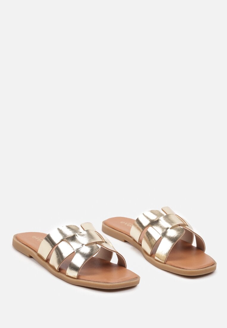 Aurii Casual Papuci Talpă Joasă Strălucitoare Jolea