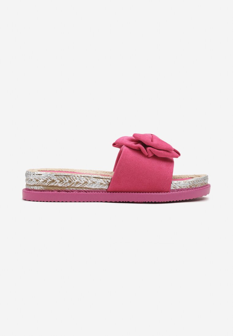 Papuci Fucsia Plat cu Fundă Maurisa
