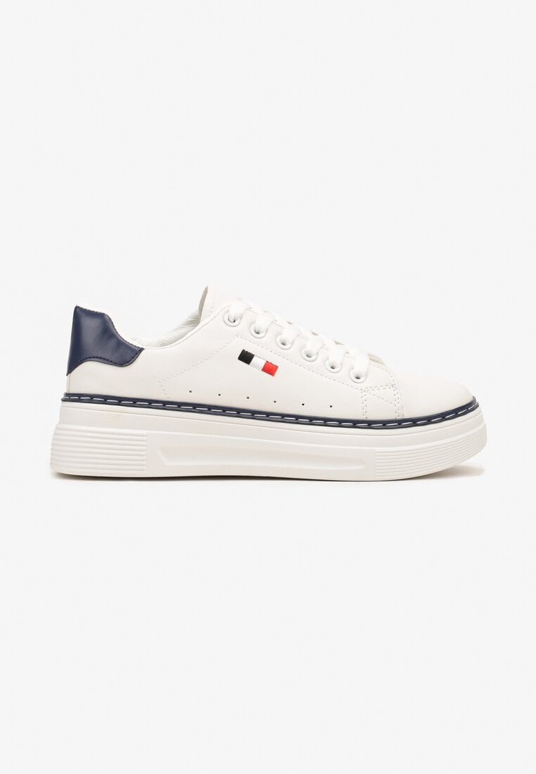 Sneakers Vaiden Alb cu bleumarin