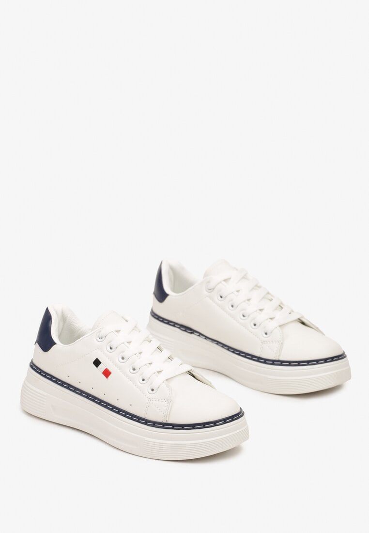 Sneakers Vaiden Alb cu bleumarin