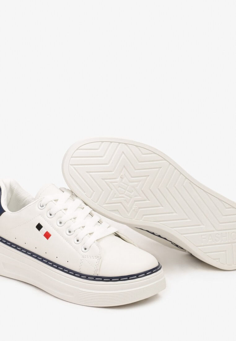 Sneakers Vaiden Alb cu bleumarin