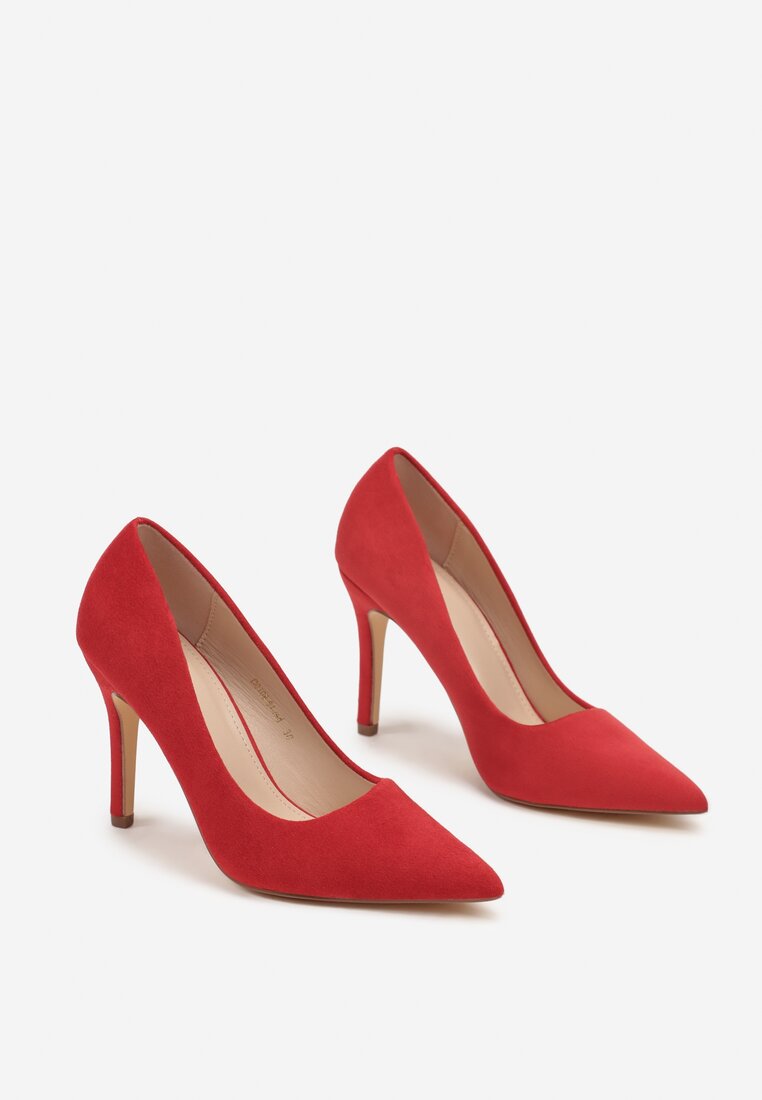 Pantofi stiletto Hekippe Roșii