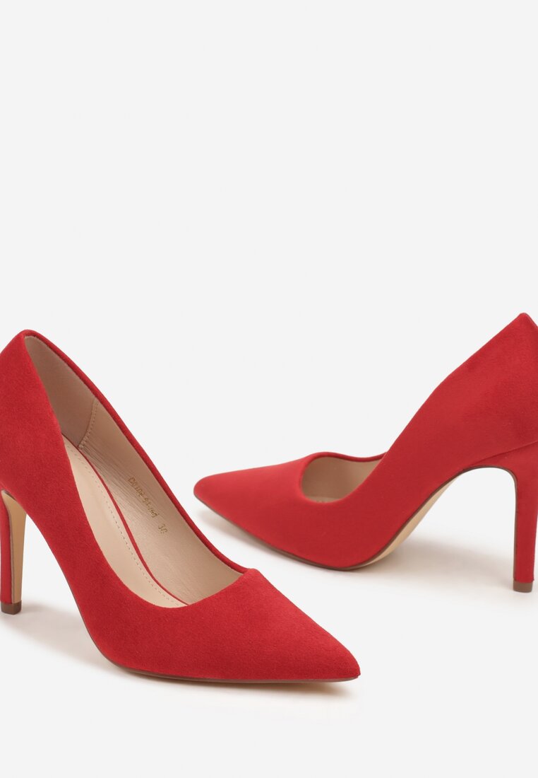 Pantofi stiletto Hekippe Roșii