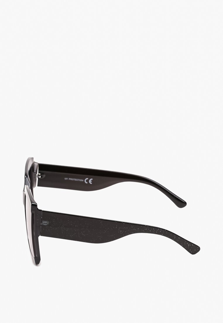 Czarne Okulary Przeciwsłoneczne w Kwadratowym Kształcie z Filtrem UV Beltllea