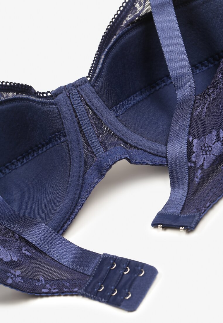 Sutien bleumarin cu dantelă Full Cup cu bretele reglabile Dimela